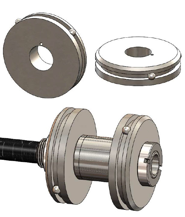 A220SCBL SelfCentering Bore Adapter for A220 2Axis Target