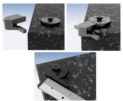 A-703SP-SE-CLT-4.0 Corner & Midpoint, Straight-Edge Locating Tool