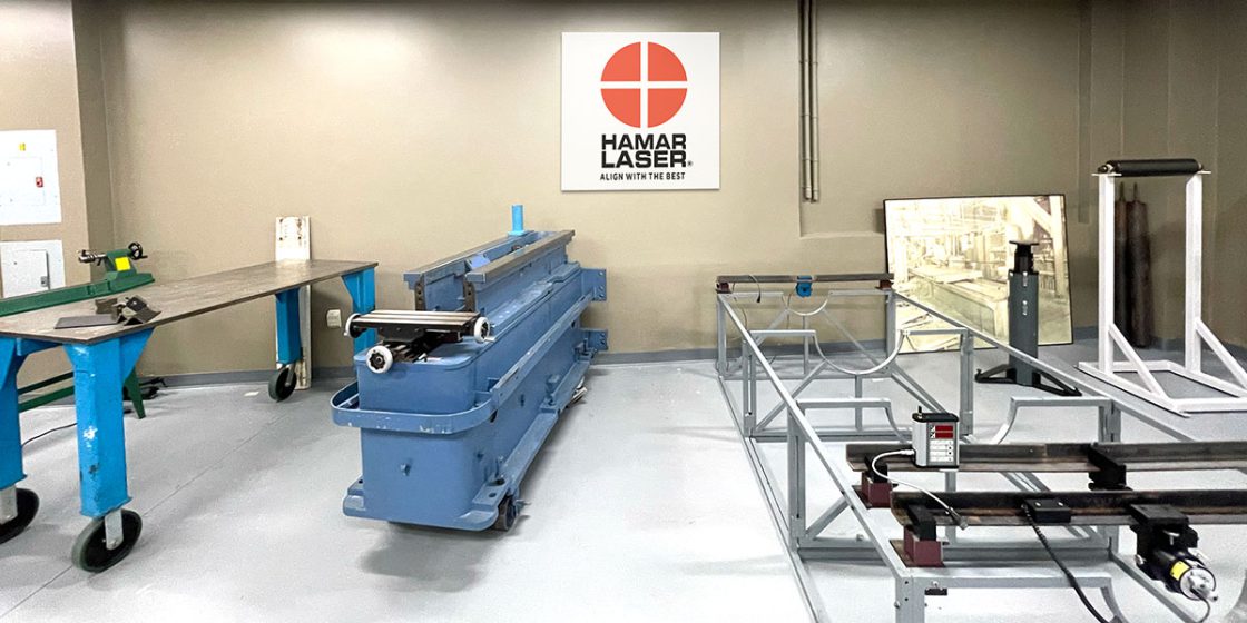 Hamar Laser training center with fixtures, and simulators for laser alignment setups